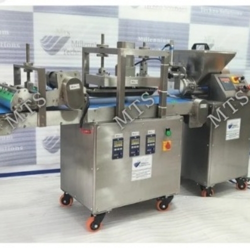Portioning And Rounding Machine With Peda Pressing Machine
