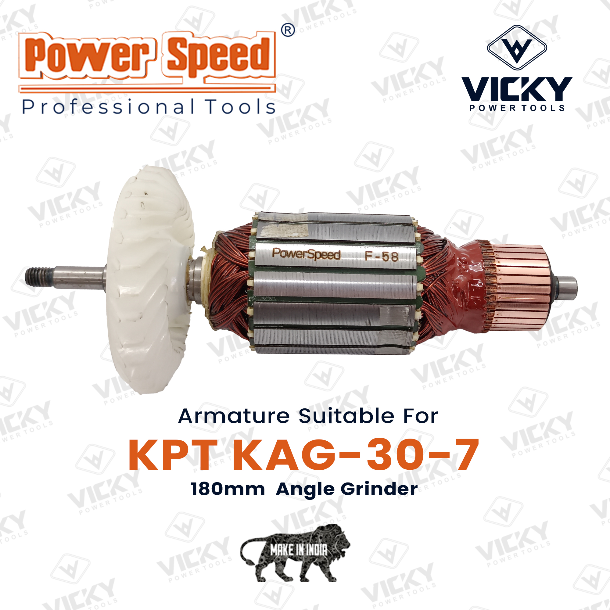 Powerspeed Armature For Kag-30-7 Kpt - Material: Copper
