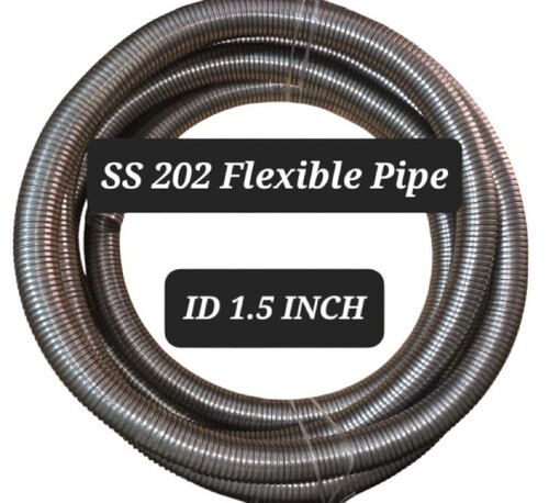 Ss 202 Flexible Hose - Color: Silver