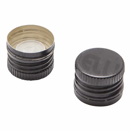 30mm Aluminum Screw Cap - Color: Silver