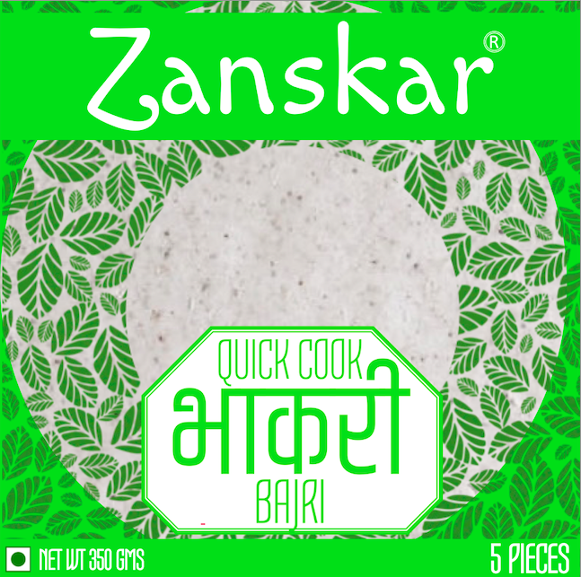 Bajri Roti - Gray Round, 5 Pieces, Vegetarian | Hygienically Prepared, Ready To Eat, Easy To Digest