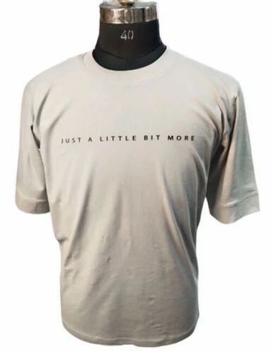 Men Cotton Lycra Oversized T Shirt