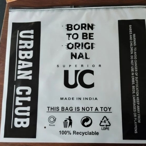 Printed Ldpe Slider Zip Lock Bag