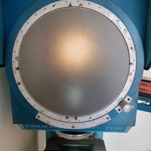 Vertical optical profile projector