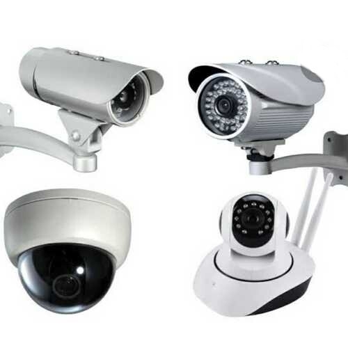 White Cctv Camera For Security And Surveillance