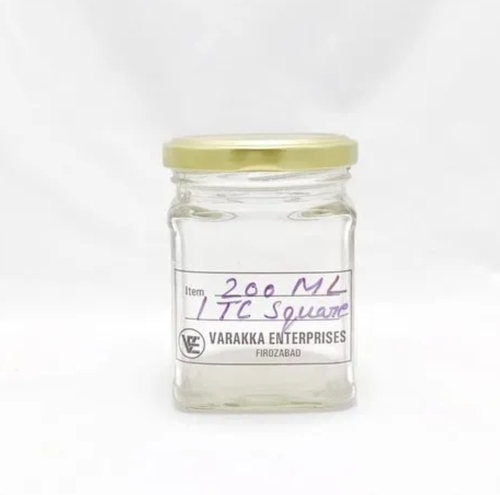 square glass jar