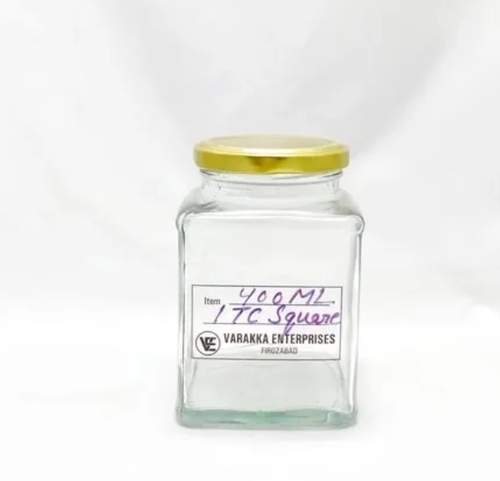 400ml Itc Square Glass Jar