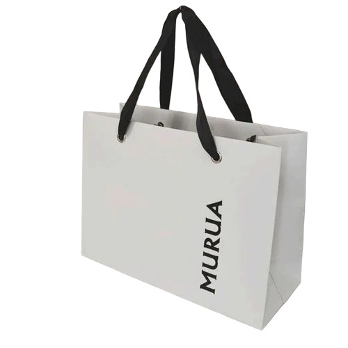 White Printed Paper Bag