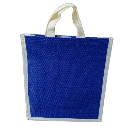 Blue Jute Shopping Bag