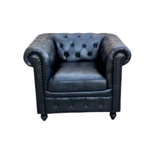 Black Leather Sofa Chair