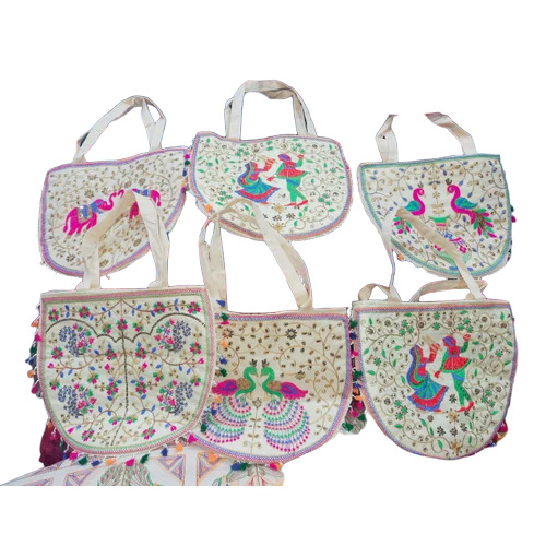 Cotton Round Shoulder Bag