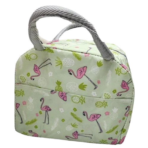 Green Cotton Lunch Bags