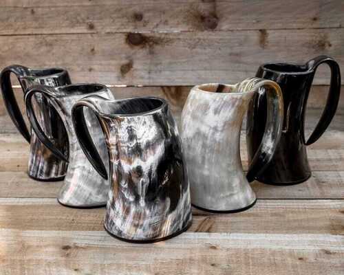 Horn Ale Mug - Color: Multicolor