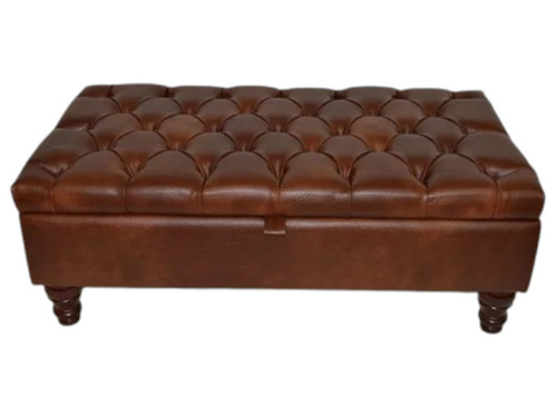 Modern Leather Ottoman