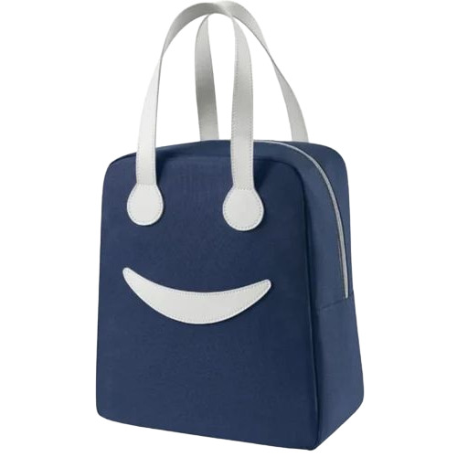 Nylon Blue Lunch Bag