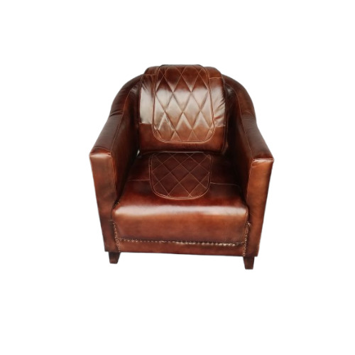 Single Leather Sofa Chair