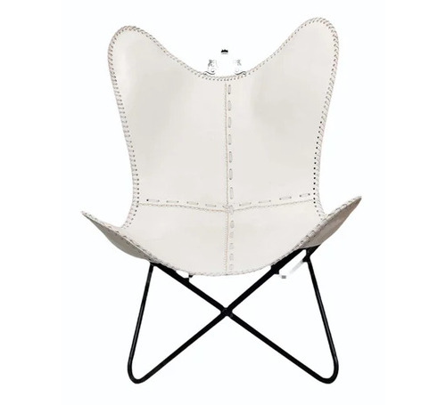 White Modern Buffalo Butterfly Chair