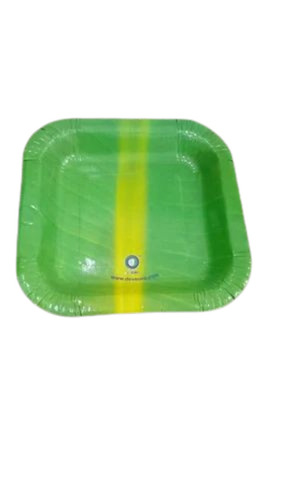 Green Paper Square Plate