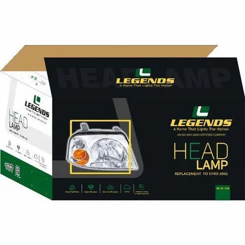 Head Lamp Corrugated Packaging Box
