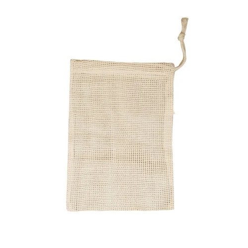 Cotton Beige Mesh Bag - Color: Natural