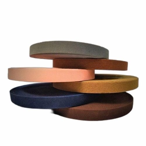 Elastic Twill Tape - Color: Black