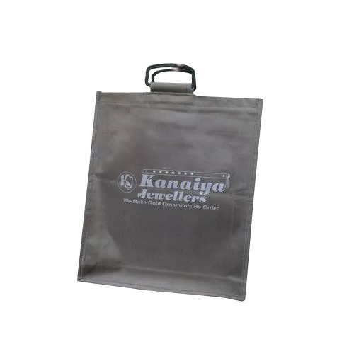 Grey Printed Shopping Bags