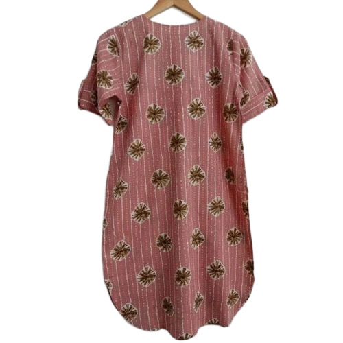 Ladies Half Sleeves Cotton Kurti
