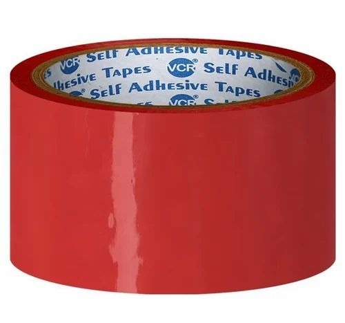 Red Plain Bopp Tape