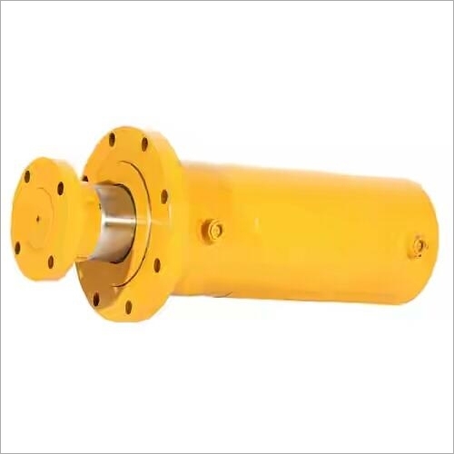 Round Shape Hydraulic Cylinders - High Pressure Handling, Smooth Piston Movement, Leak-Proof Seals, Rust Resistant Yellow Finish, 1-200 Ton Capacity, -20Â°C to +100Â°C Temperature Range