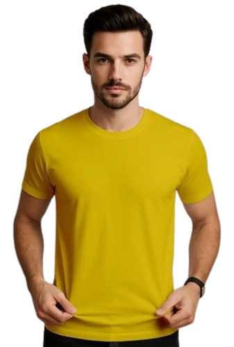 Yellow Color Mens T Shirt