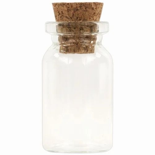 small glass bottle
