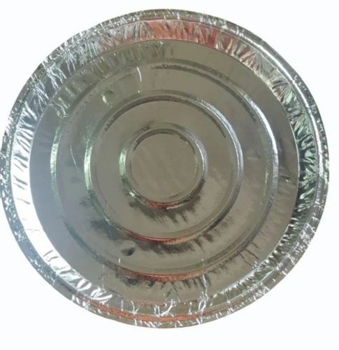 13 Inch Birthday Party Silver Foil Paper Plate