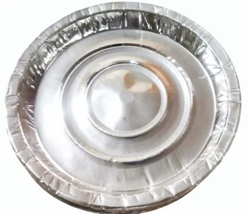 9 Inch Disposable Silver Paper Plate