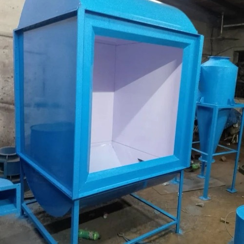 Industrial powder coating booth