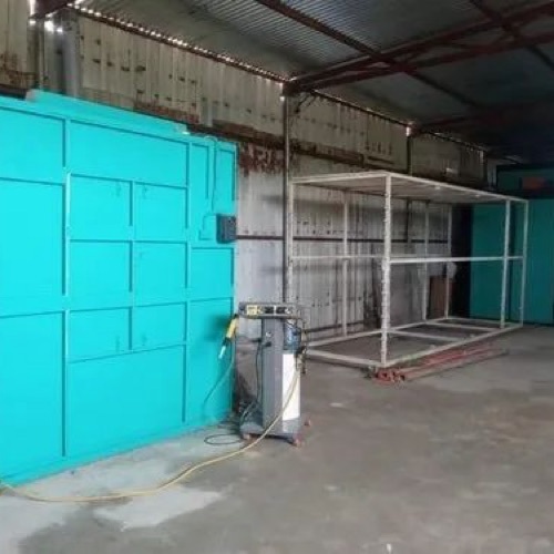 Industrial powder coating plant