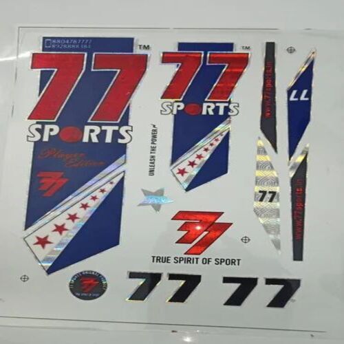 Fancy Cricket Bat Sticker