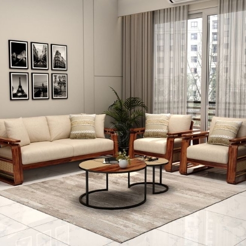 Teak wood sofa set