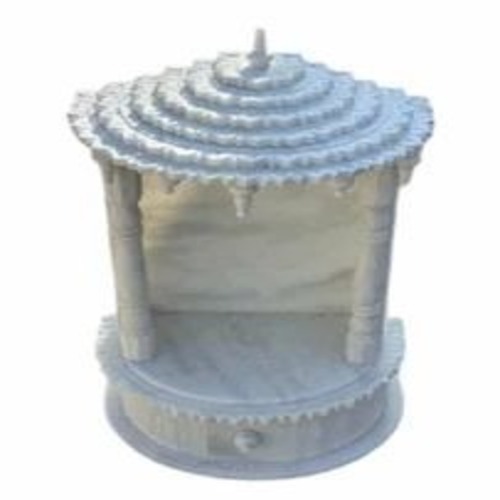 20inch Makrana White Marble Temple