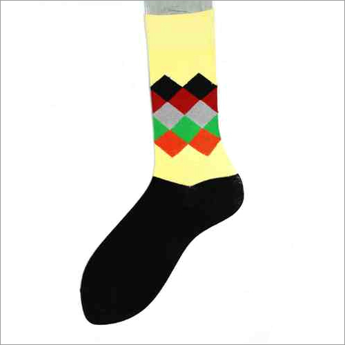 Men Classic Argyle Crew Length Socks - Age Group: 13-Na