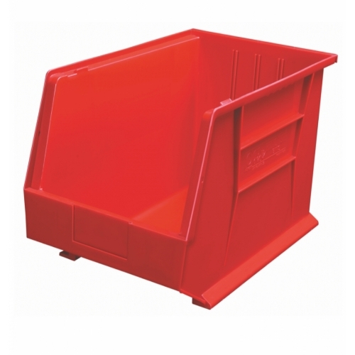 Red Plastic Storage Bin