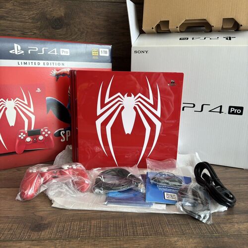 Sony PlayStation 4 PS4 Pro 1TB Marvel Spider-Man Limited Edition Game Console 