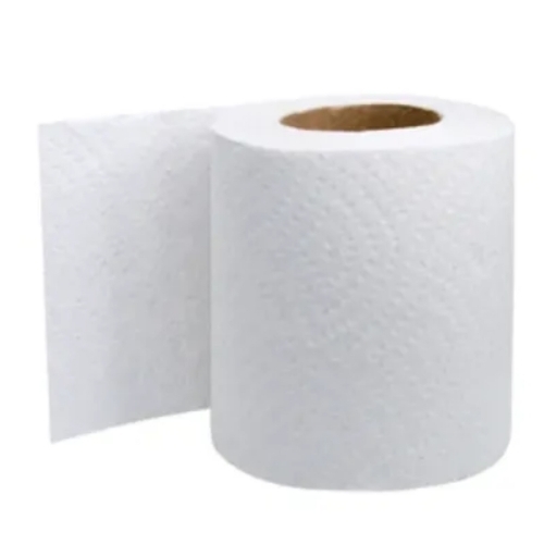 White Toilet Tissue Rolls - Eco Friendly, 4 Inch Width, Plain Pattern | Skin Friendly, Ideal for Home, Office & Hotel Use