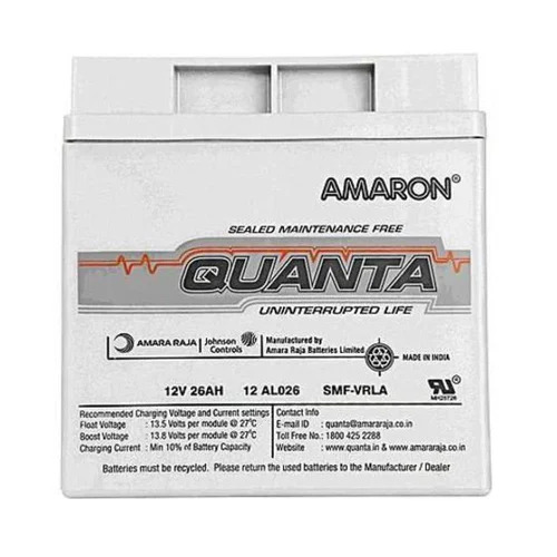 Amaron Quanta 12v 26ah Smf Battery