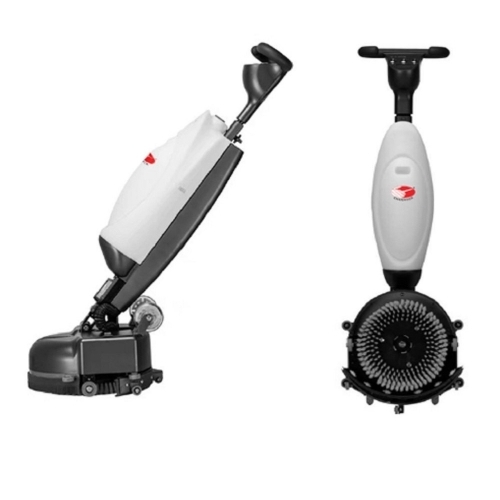 Battery Operated Floor Scrubber - Color: White