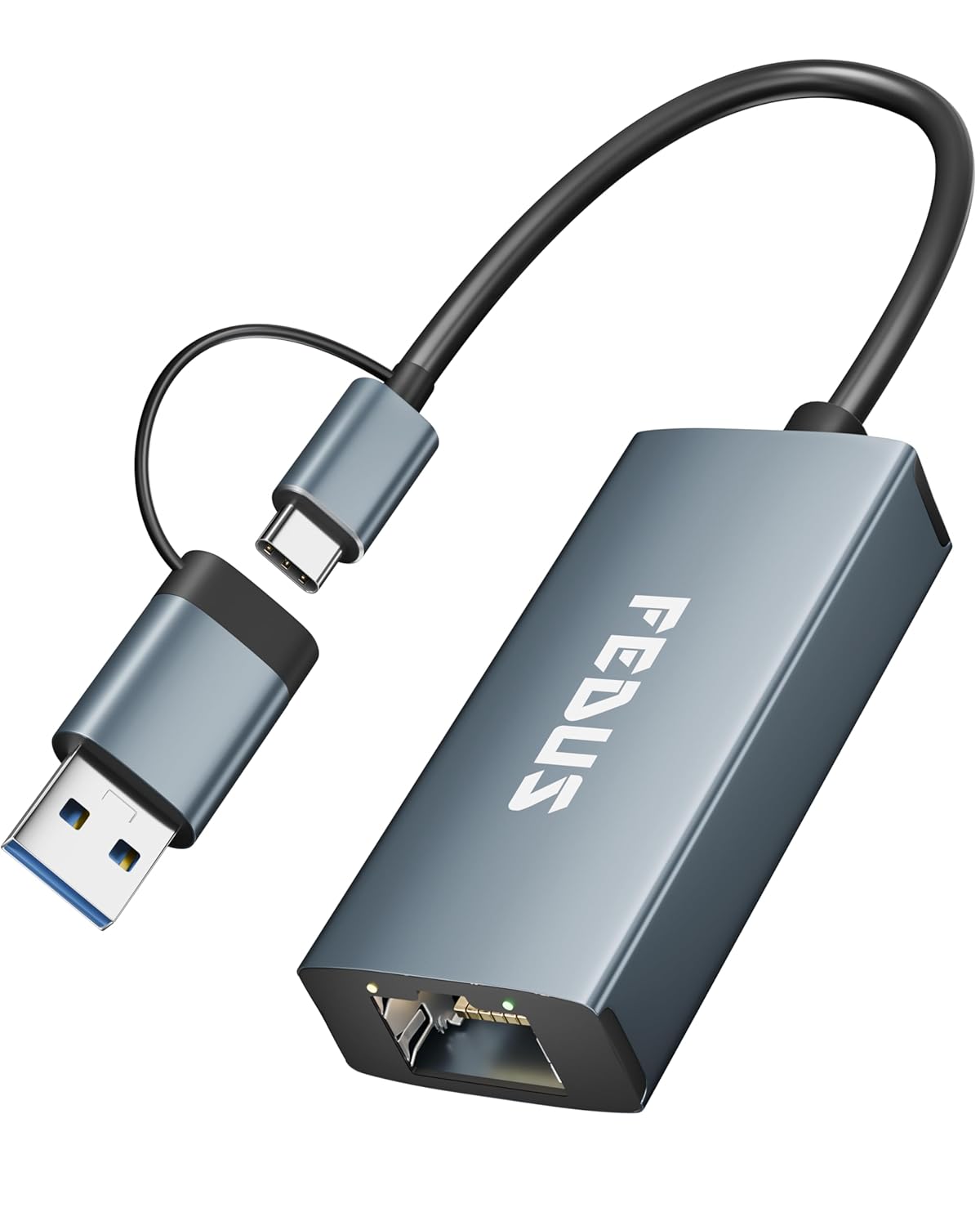 Fedus 2-In-1 Usb 3.0 To Ethernet Adapter
