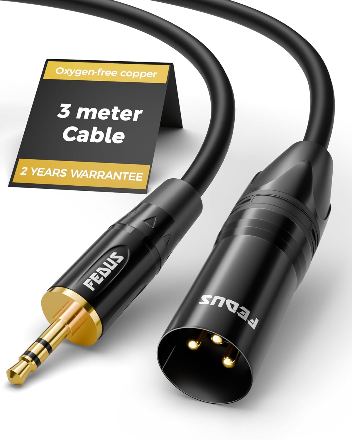 Fedus Stagepro 3 Meter 3.5mm To Xlr Balanced Cable Adapter
