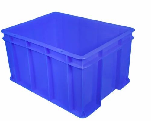 Blue Industrial Storage Plastic Crate