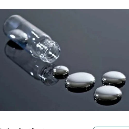 Silver liquid mercury