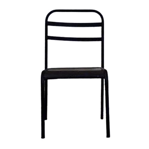 Stainless Steel Black Cafe Chair