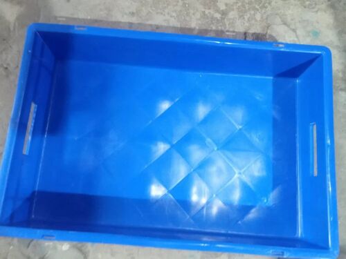 Supreme Rectangular Plastic Storage Crates - Color: Blue